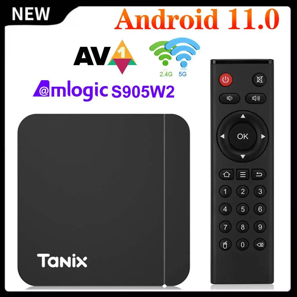 Smart TV Box Android 11 Tanix W2 Amlogic S905W2 Android 11.0 Media Pla –  Bamako Gadgets